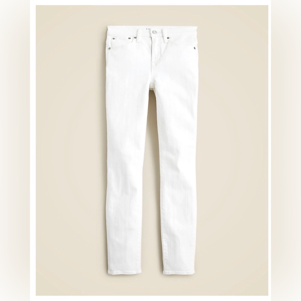 NWT- J.CREW 9 INCH Toothpick Jean in White Wash